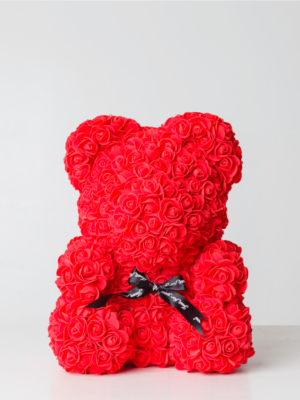 Teddy Rose Bear: Artificial Roses