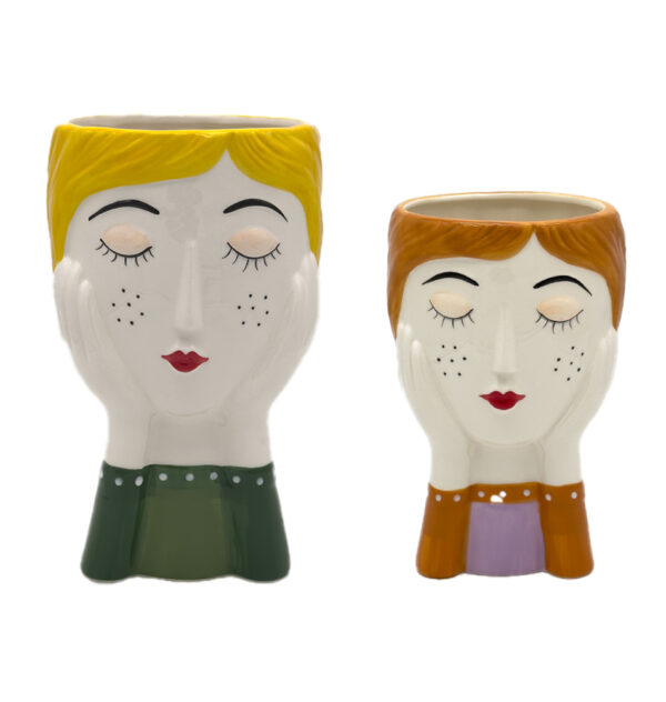 Ceramic - Face Pot